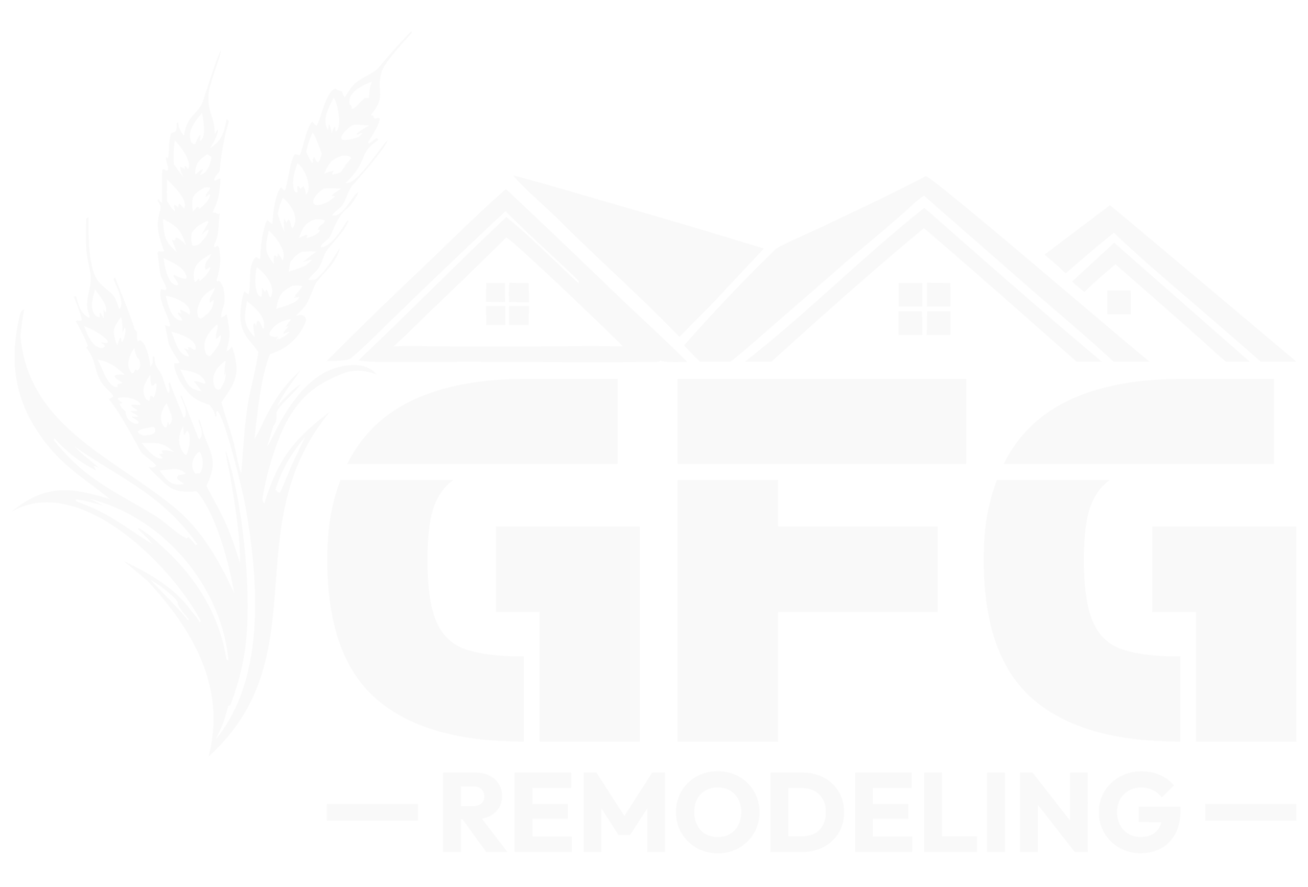 GFG Remodeling logo with house and wheat graphic for home renovation services.